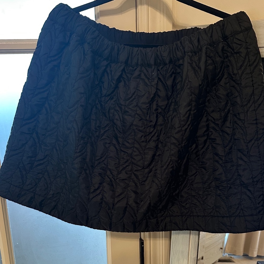 Maeve Black Quilted Skirt
